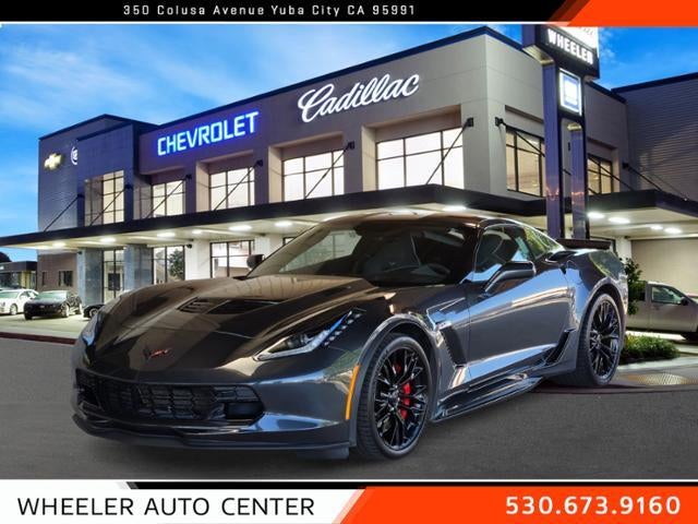 2017 Chevrolet Corvette Coupe Z06 2LZ in Watkins Glen Gray Metallic — front three-quarter view