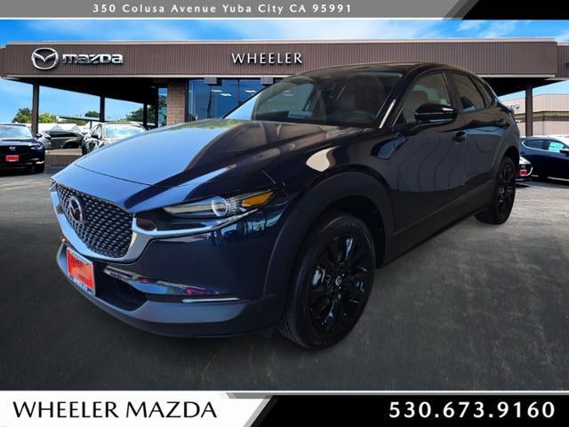 2026 Mazda Mazda CX-30 2.5 S Select Sport AWD in Deep Crystal Blue Mica — front three-quarter view