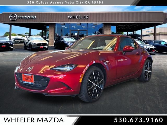 2026 Mazda Mazda MX-5 Miata RF Grand Touring in Soul Red Crystal Metallic — front three-quarter view