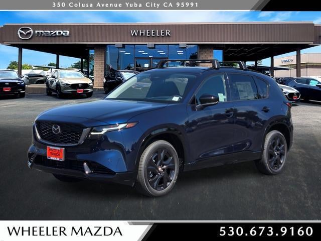 2026 Mazda Mazda CX-5 2.5 S Premium AWD in Navy Blue Mica — front three-quarter view